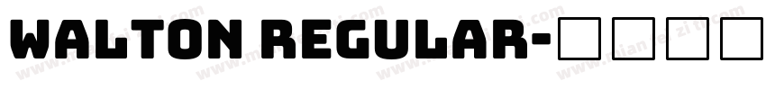 Walton Regular字体转换